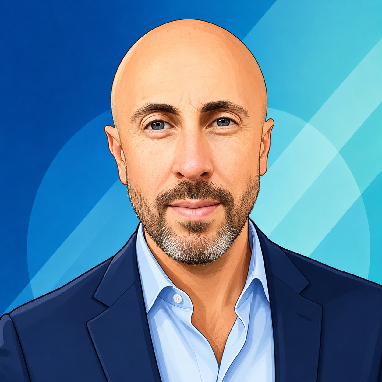 Illustrated portrait of Matt Price